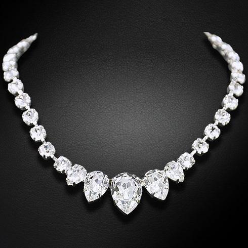 Kaklo papuošalas "Lenora" su Swarovski™ kristalais